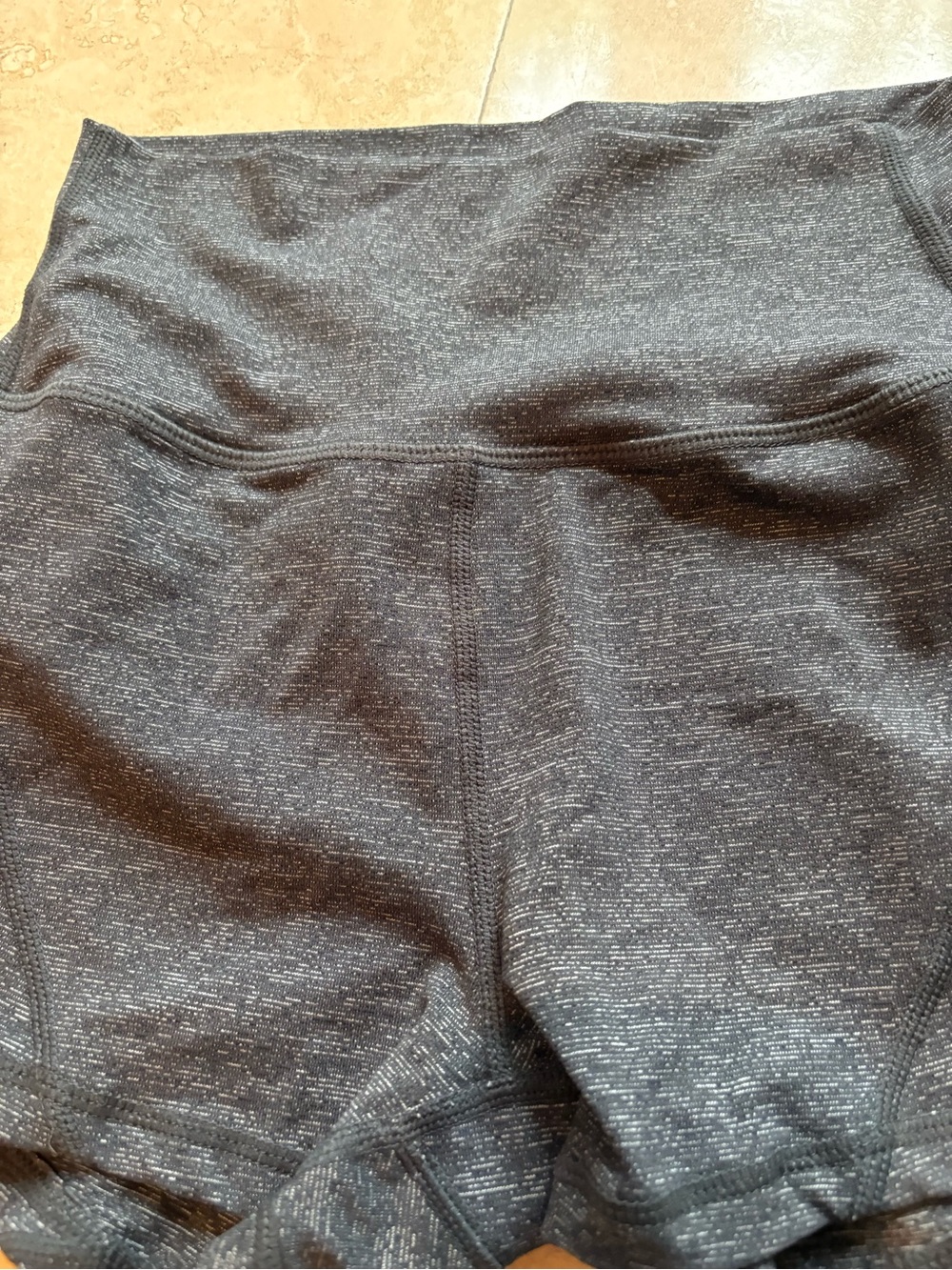 Born Primitive Gray Speckled Women's Performance Shorts - Picture 2 of 5